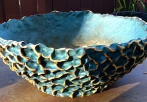 Large Matte Green Wave