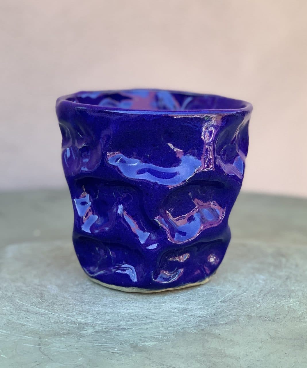5" Cobalt Blue Wave Planter