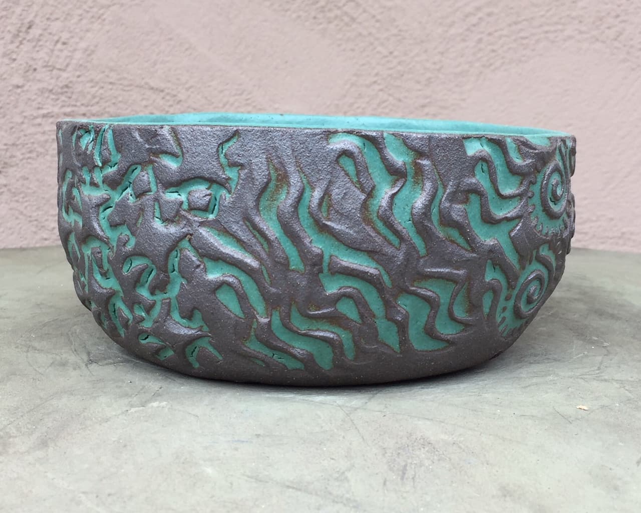 6" Azure Mosaic Planter