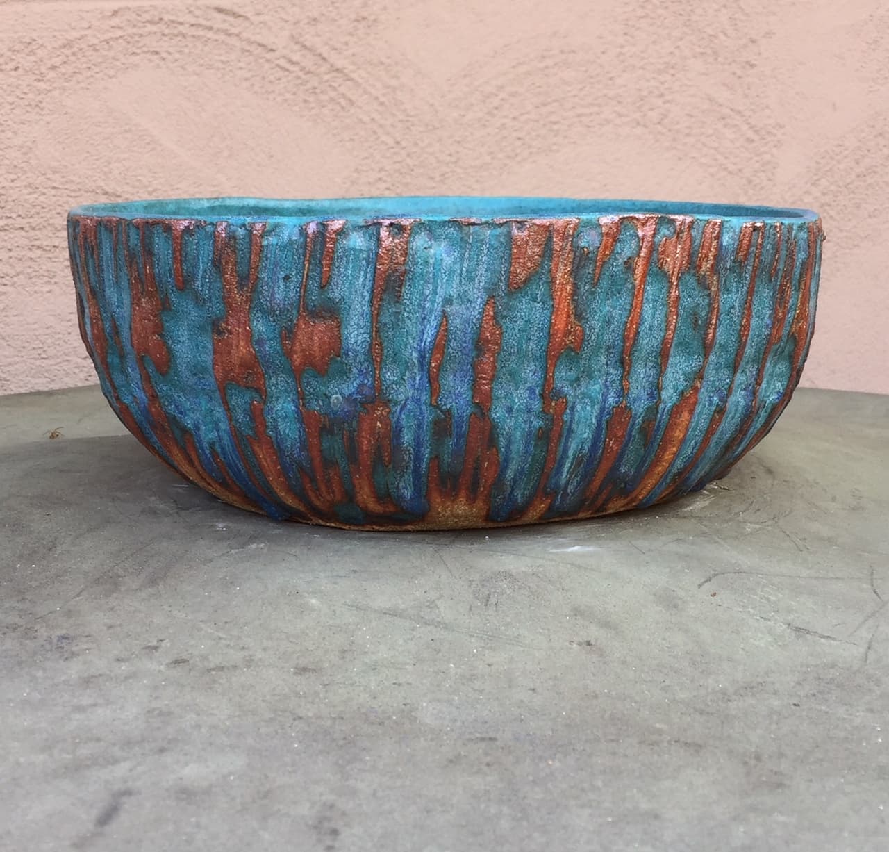 9" Coral Reef Bamboo Planter