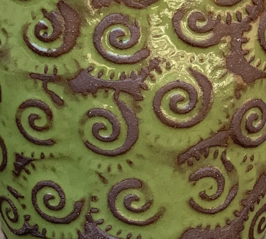 5" Avocado Swirl Planter - Image 2