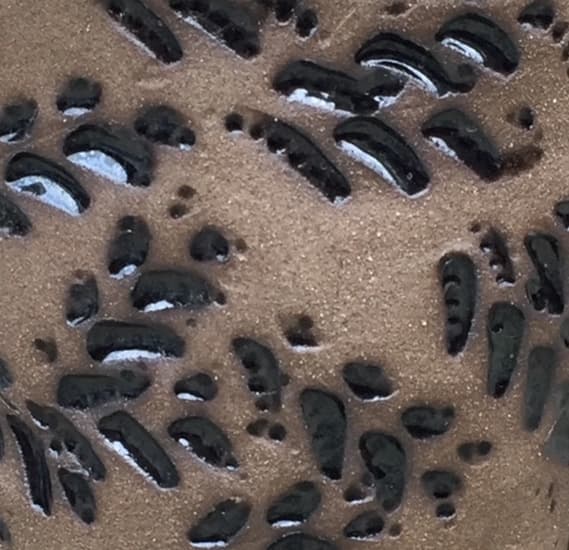 9" Black Leaf Planter - Image 2