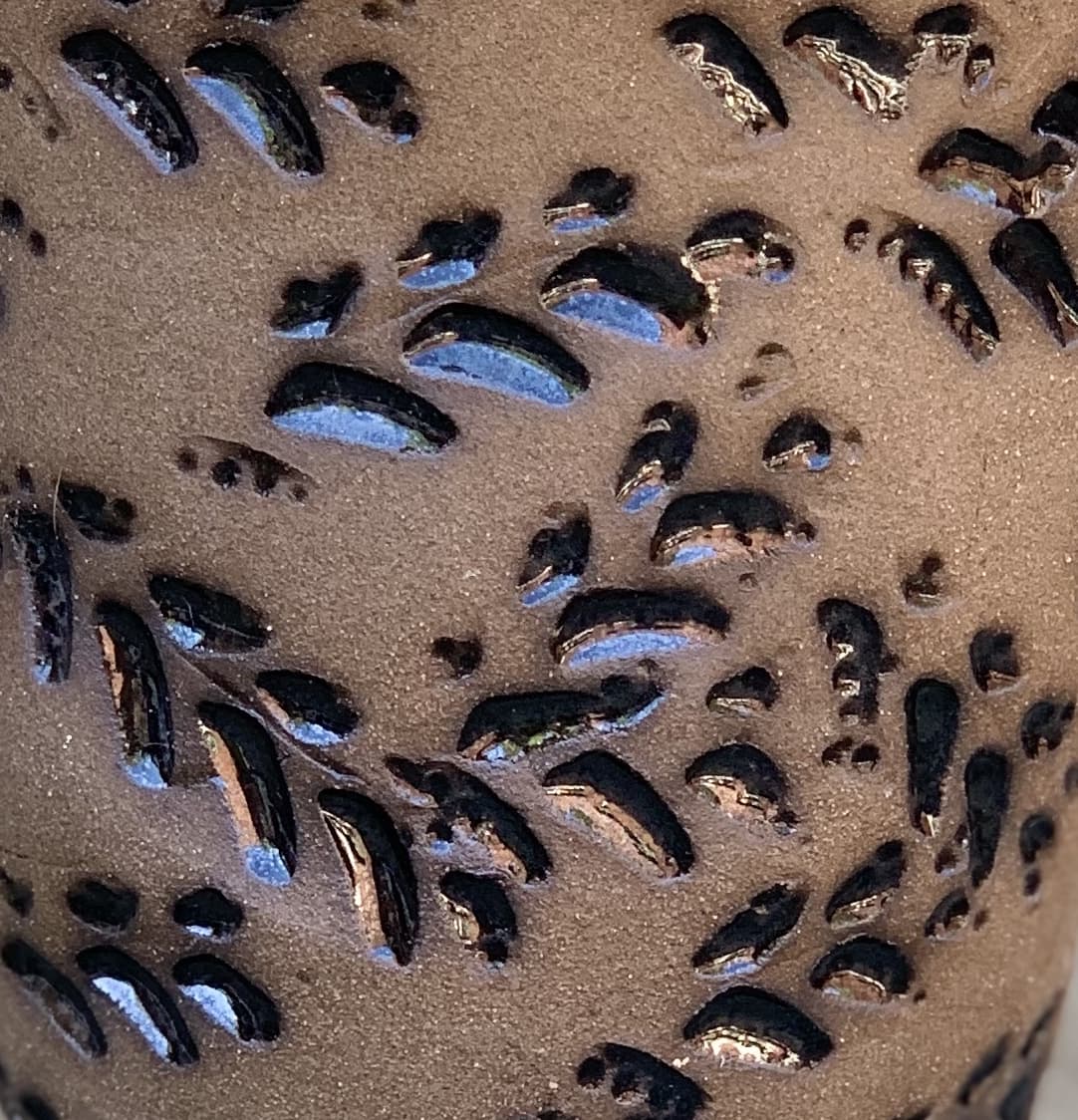 6" Black Leaf Planter - Image 2