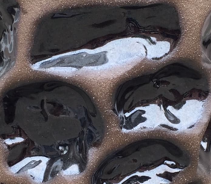 5" Black Wave Planter - Image 2