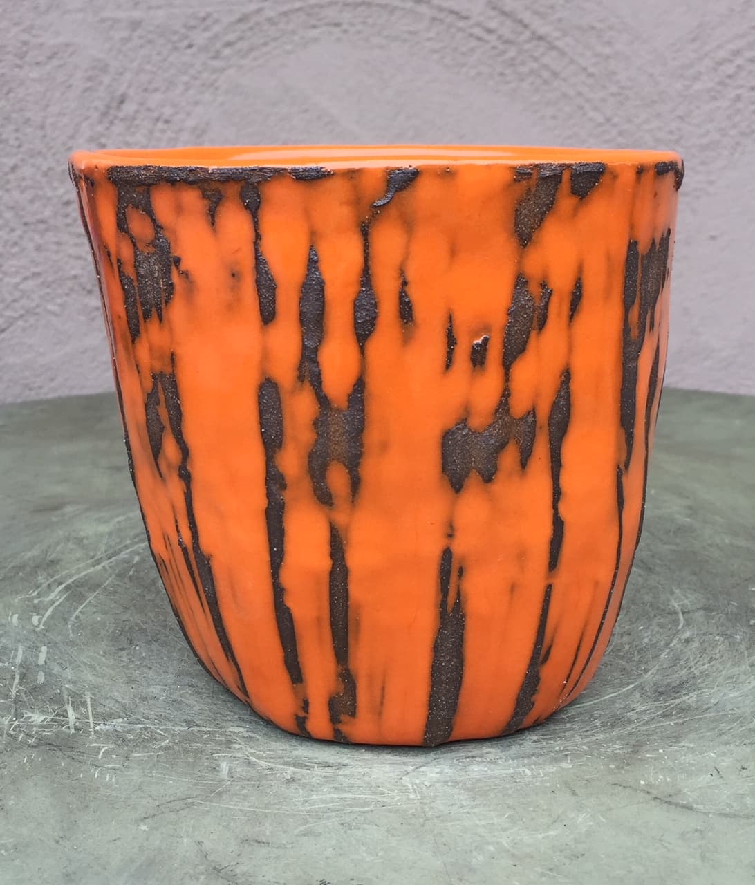 5" Clementine Orange Bamboo Planter