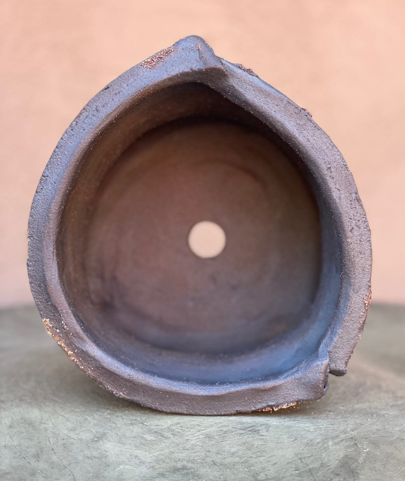 7" Dark Borrego Barrel Planter - Image 3