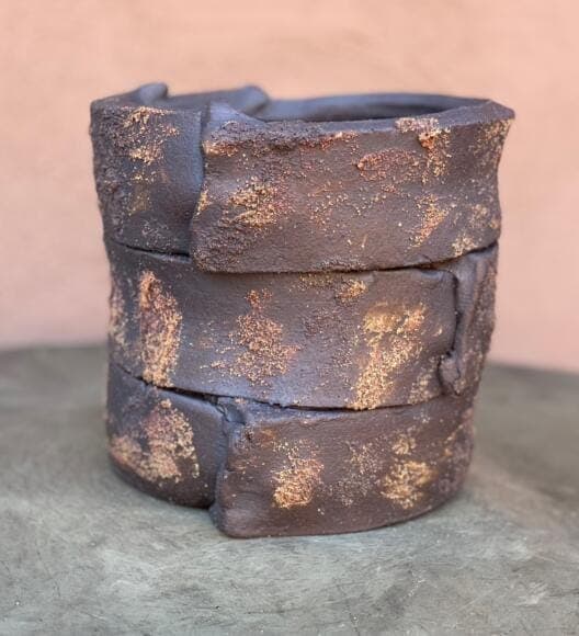 7" Dark Borrego Barrel Planter