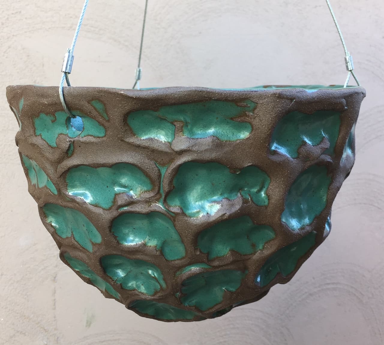9" Azure Wave Hanging Planter