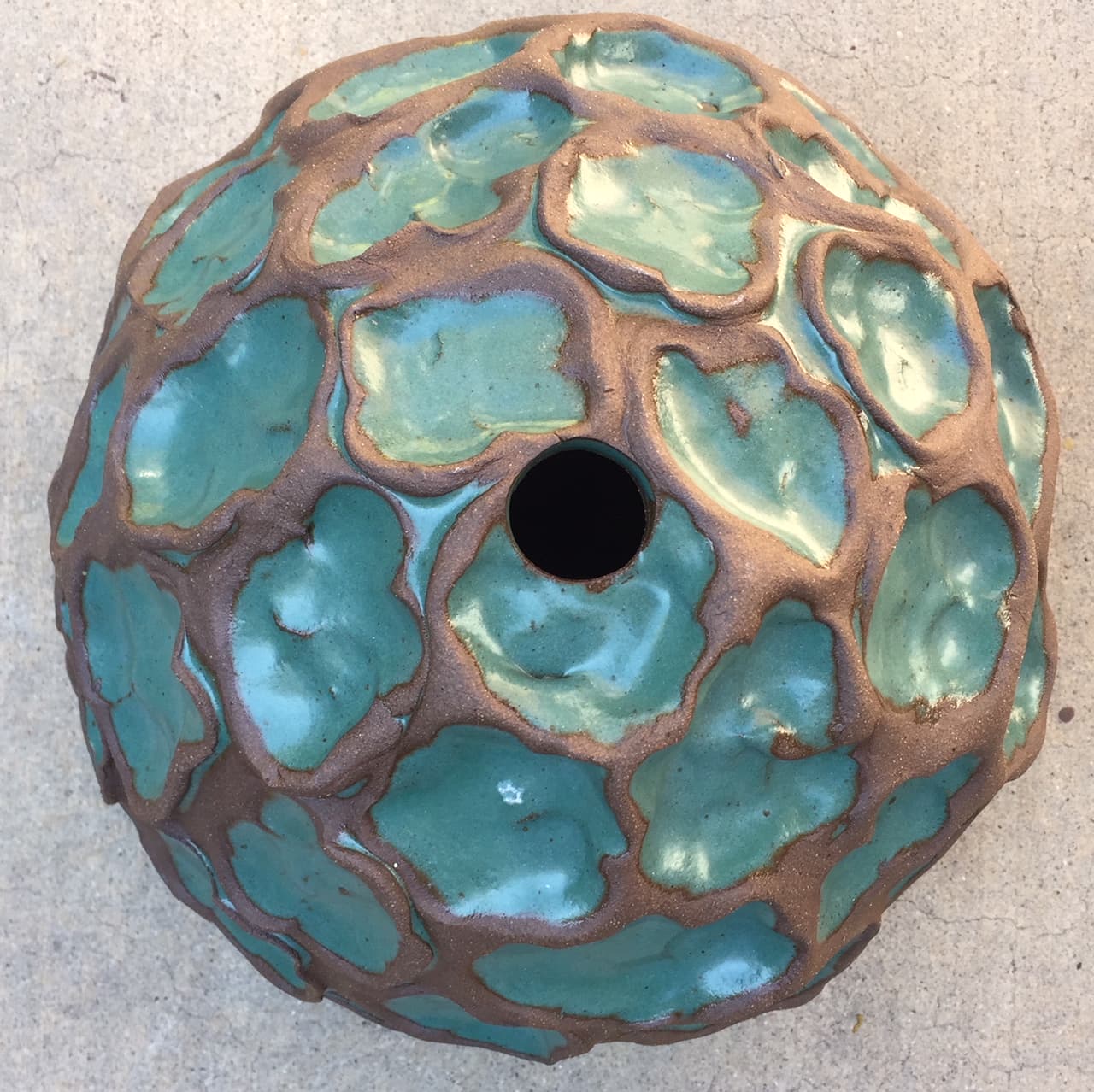 9" Azure Wave Hanging Planter - Image 2