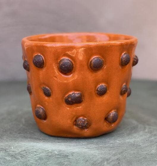 4" Orange Moonstone Planter