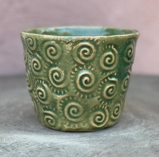 4" Spring Swirl Planter