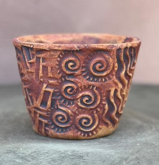 4" Organic Mosaic Planter