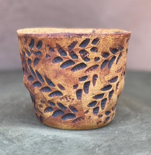 4" Organic Leaf Planter