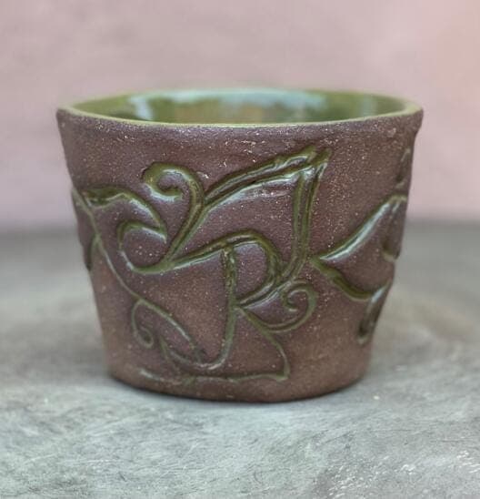 4" Avocado Geo Planter