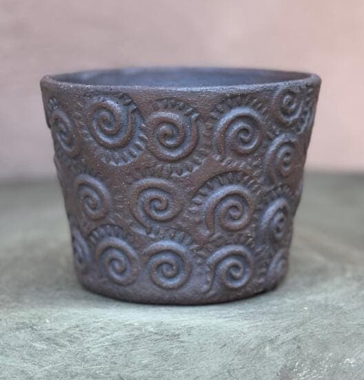 4" Dark Swirl Planter