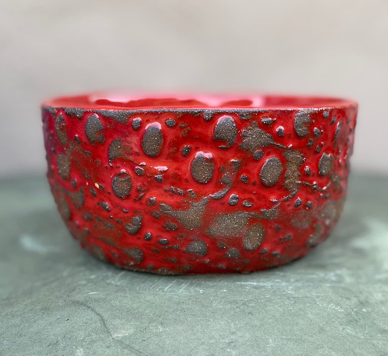 6" Red Cosmos Planter