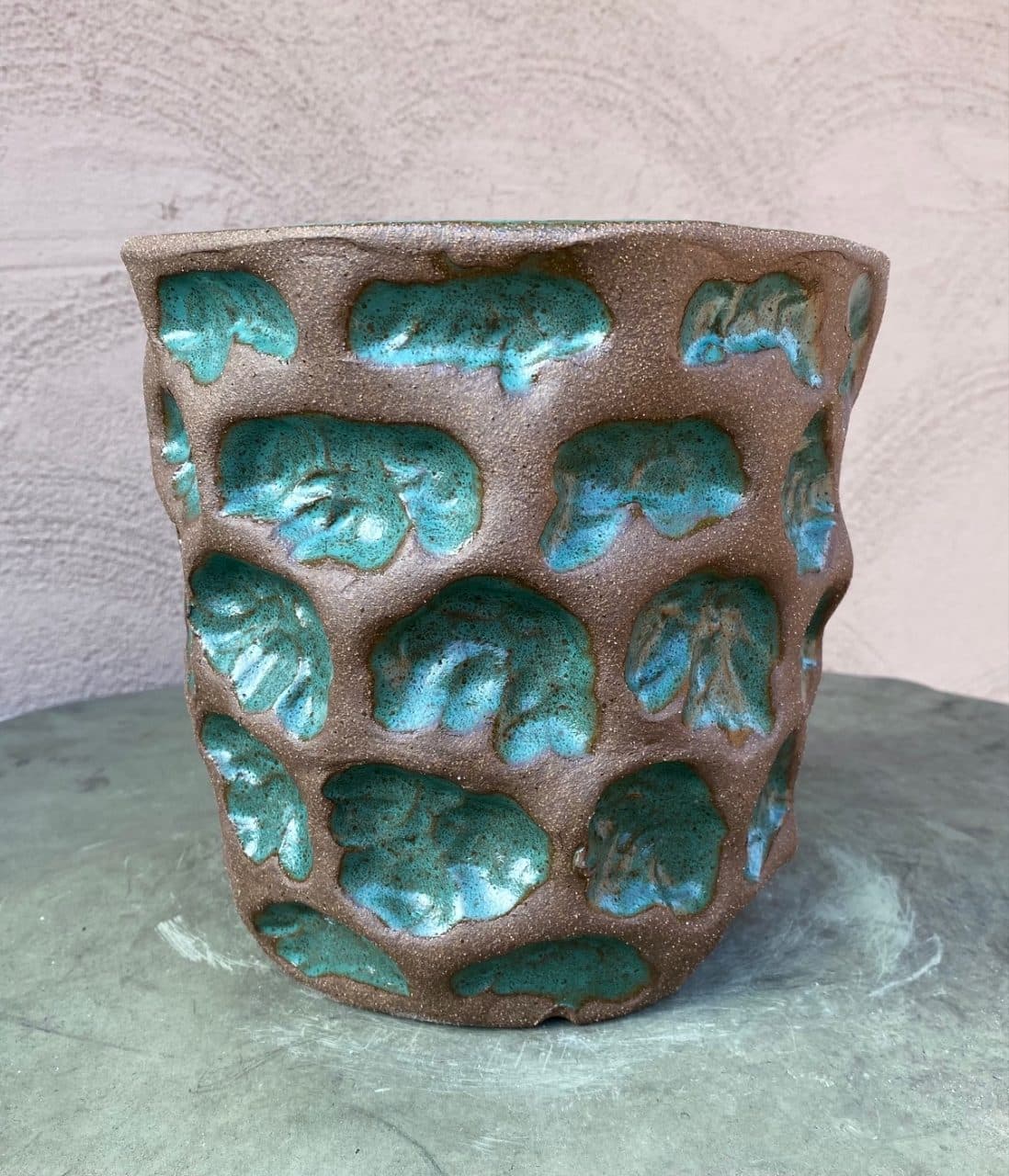 8" Azure Wave Planter