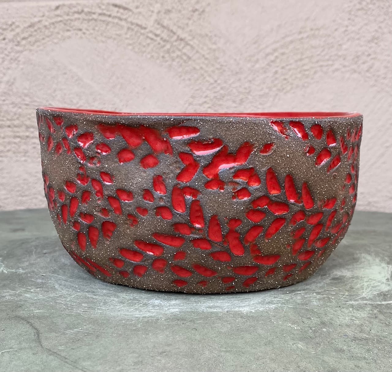 6" Red Leaf Planter