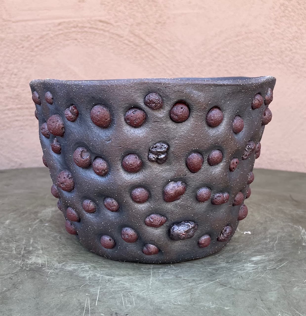 7" Dark Moonstone Planter