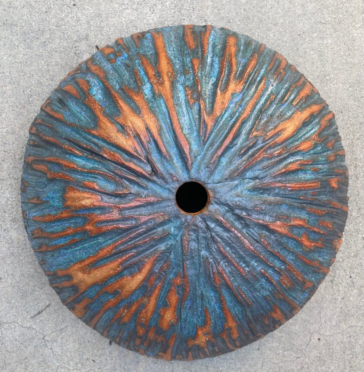 12" Coral Reef Bamboo Hanging Planter - Image 2