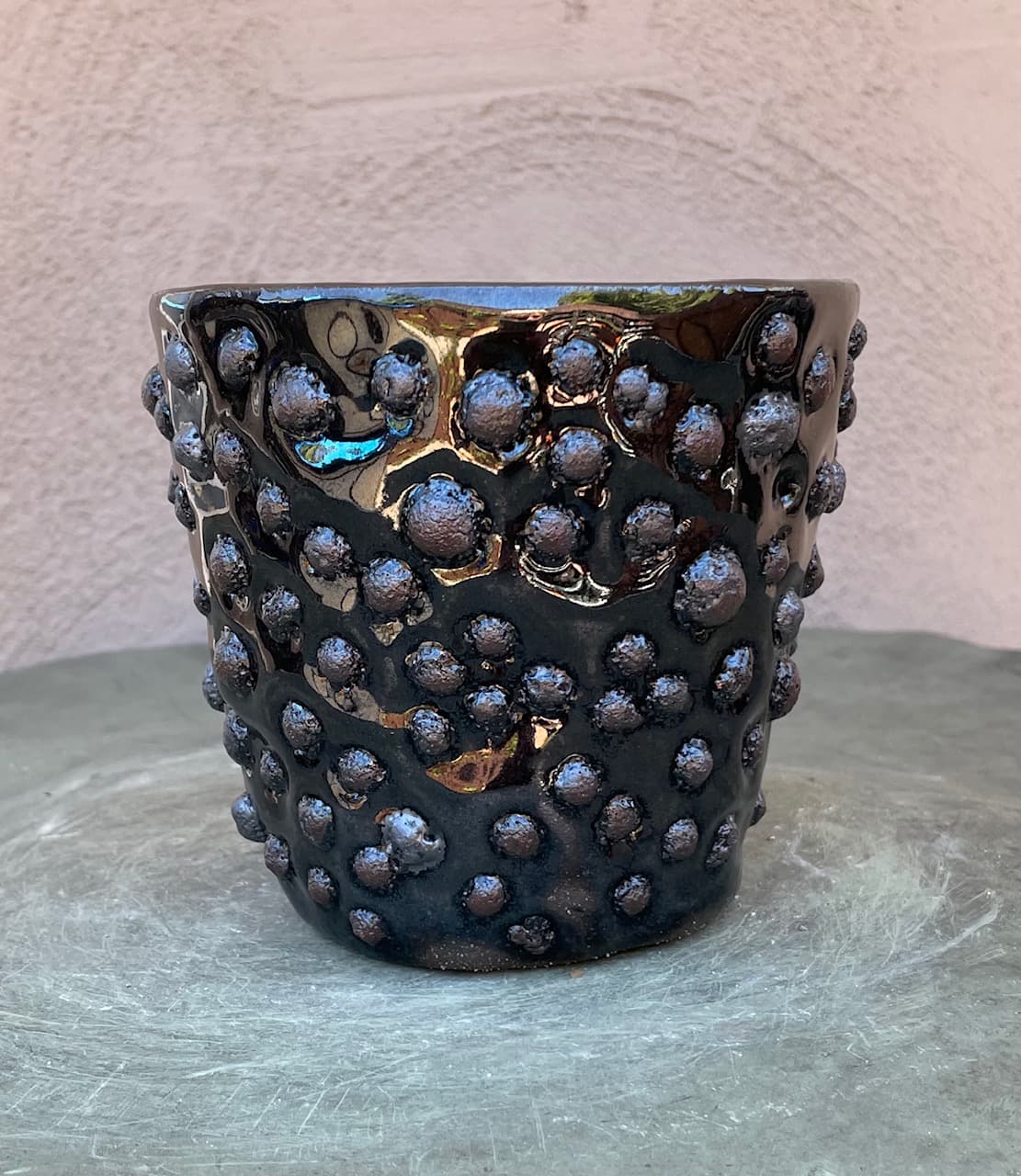 5" Black Moonstone Planter