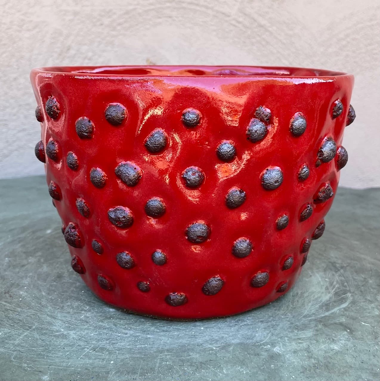 7" Red Moonstone Planter