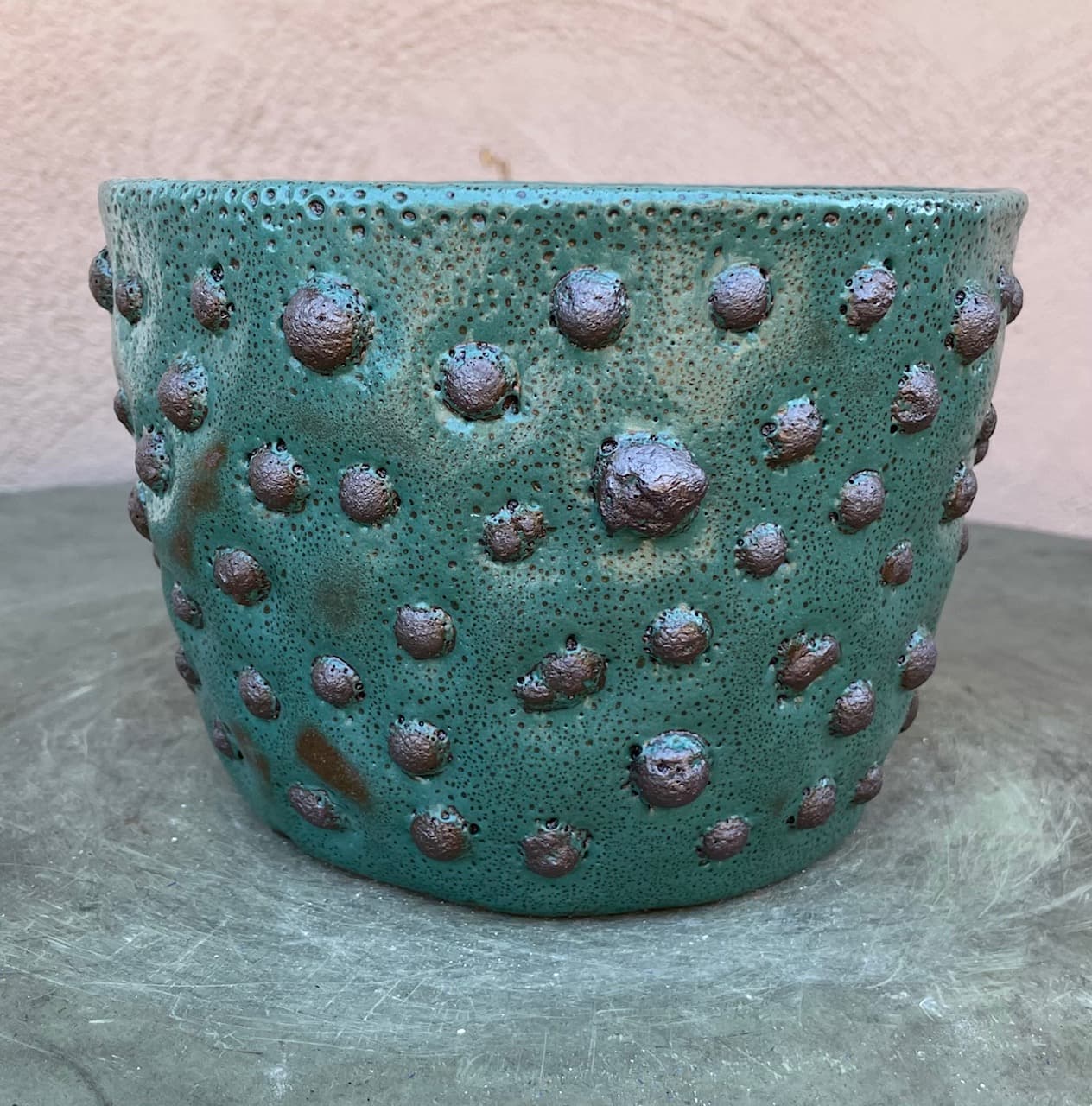 7" Azure Moonstone Planter