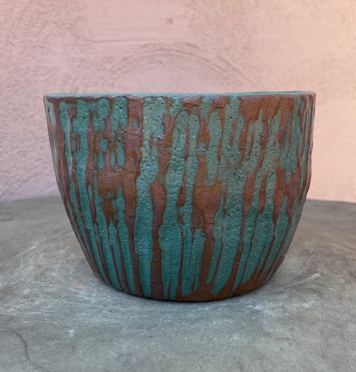 7" Azure Bamboo Planter