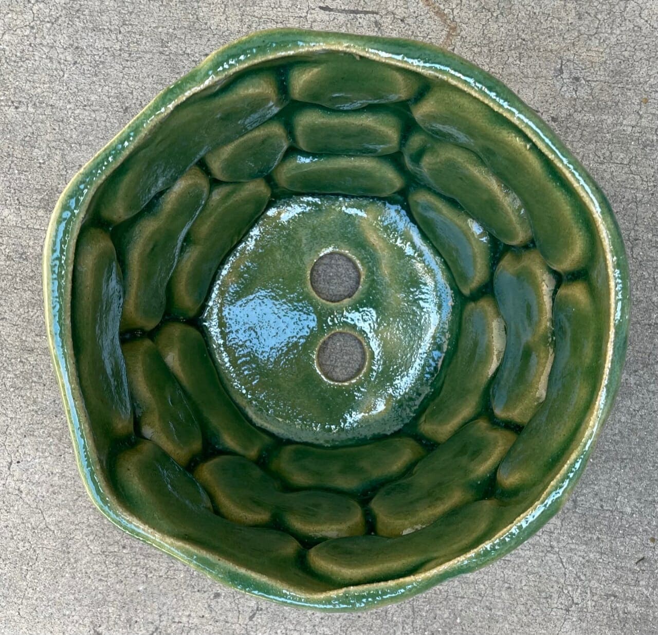 7" Spring Green Wave Planter - Image 2
