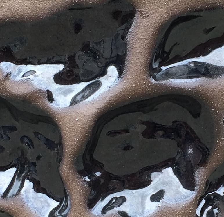 6" Black Wave Planter - Image 2