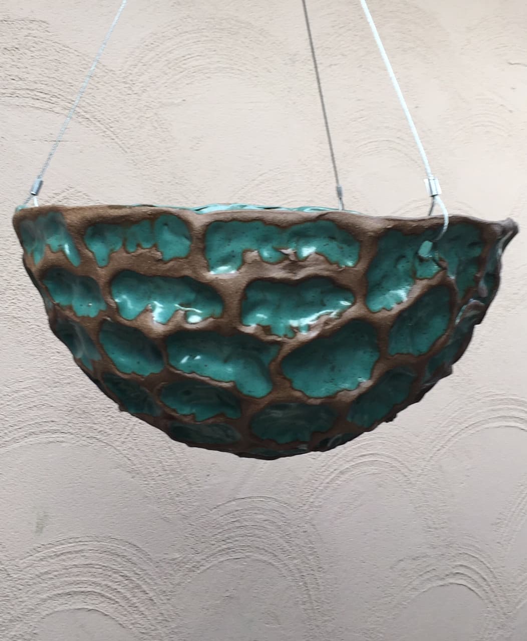 12" Azure Wave Hanging Planter