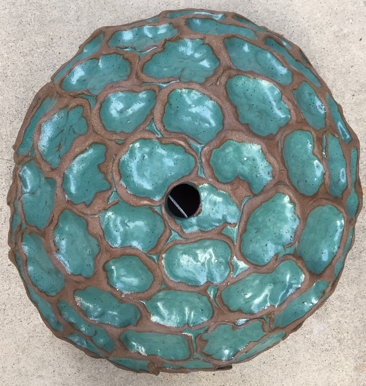 12" Azure Wave Hanging Planter - Image 3