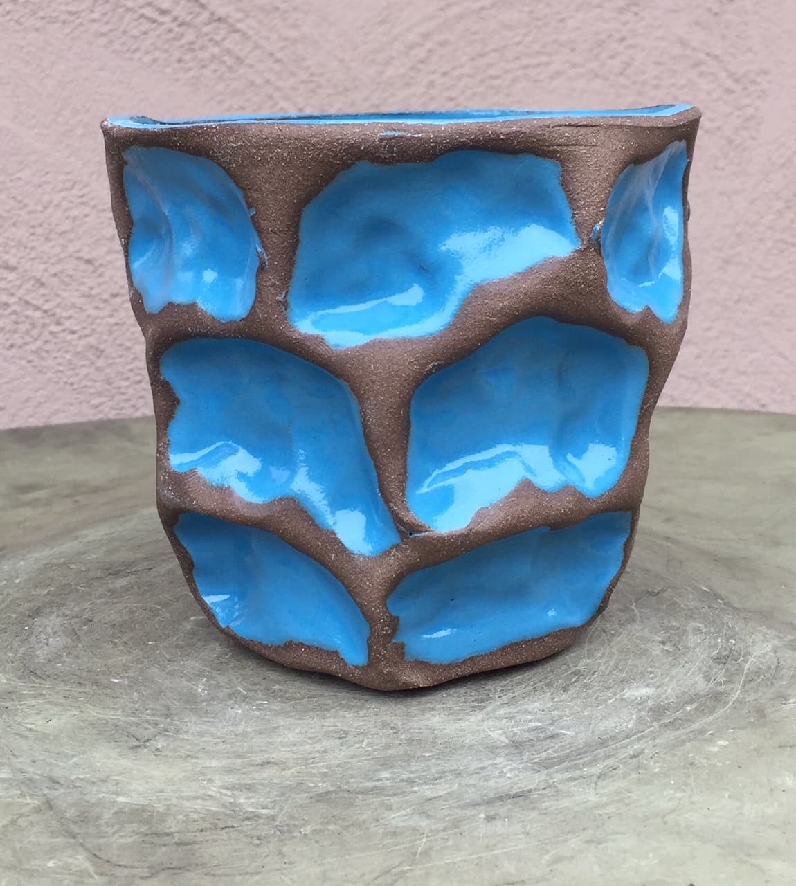 5" Turquoise Wave Planter