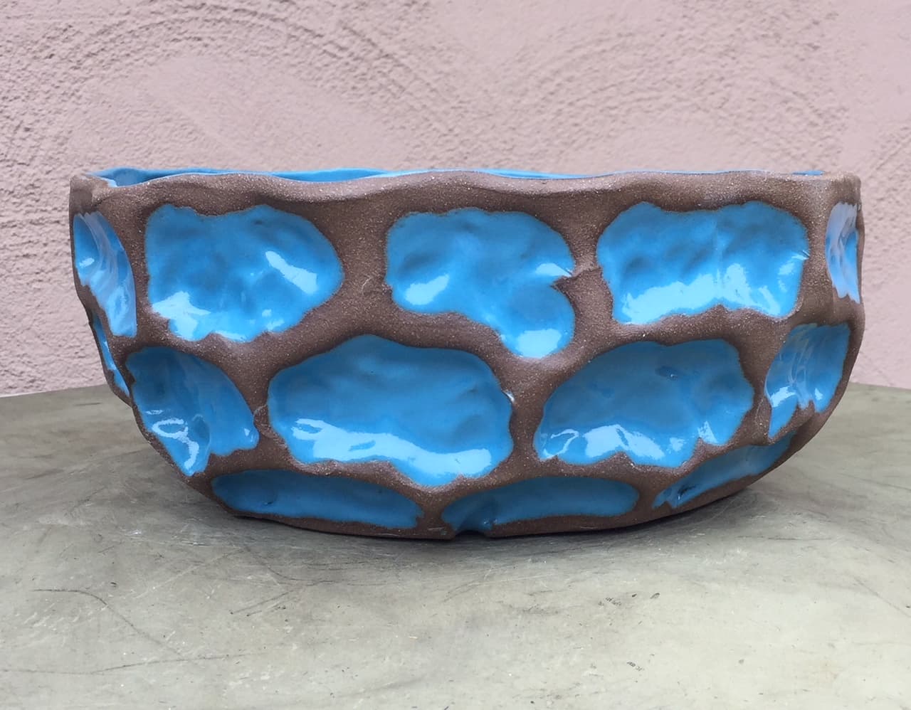 9" Turquoise Wave Planter
