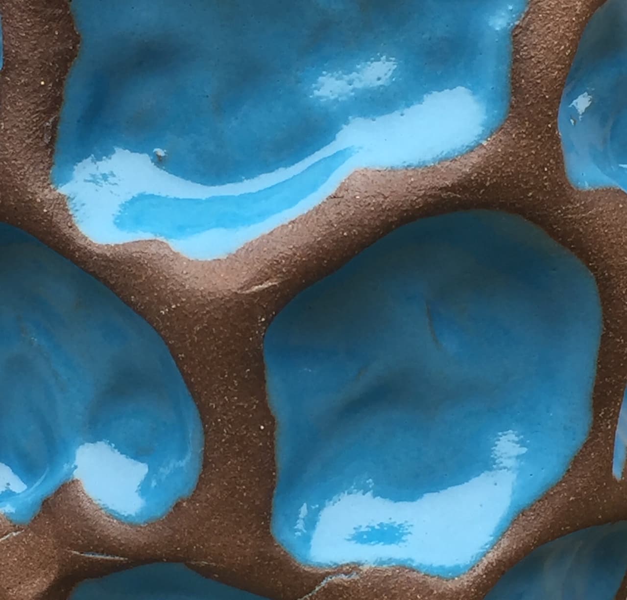 9" Turquoise Wave Planter - Image 2