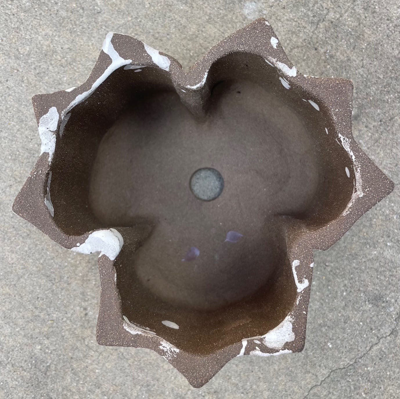 6" White Splash Extruded Planter - Image 2