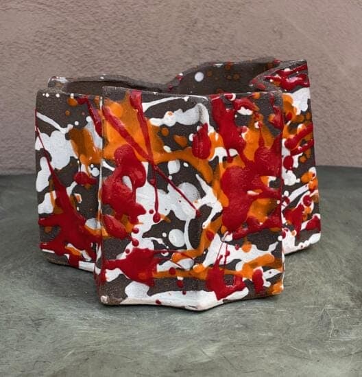 6" Multi Splash Extruded Planter