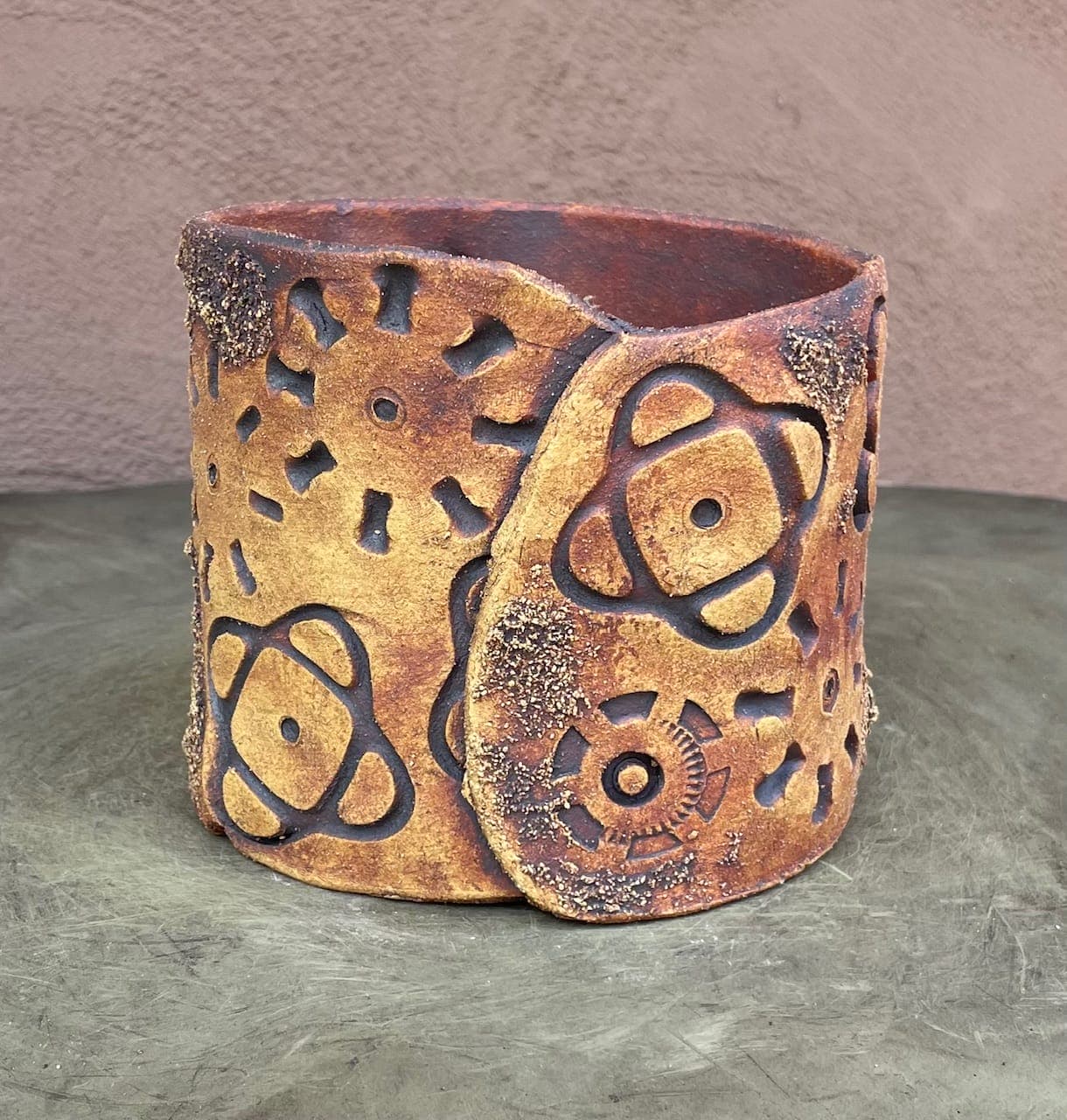 5" Steampunk Wrap Planter