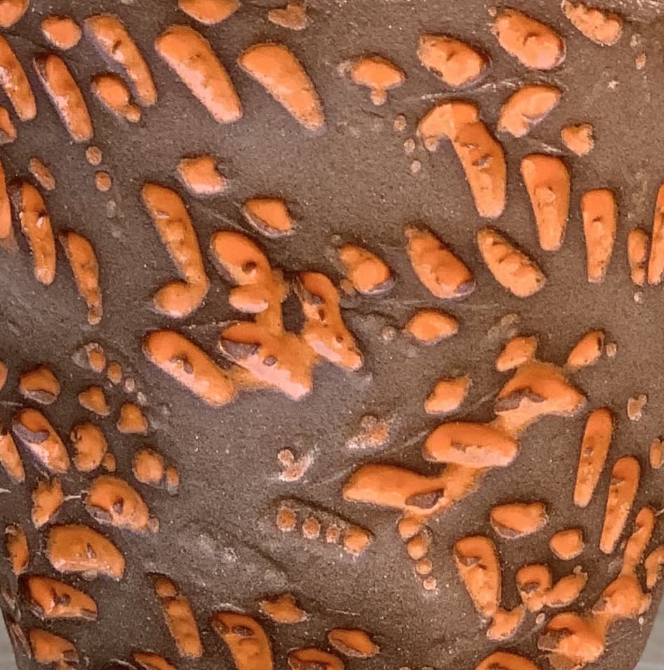 6" Clementine Orange Leaf Planter - Image 2