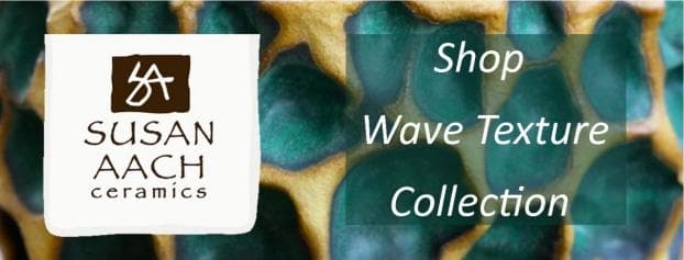 Susan Aach ceramics - shop wave texture collection ceramic pottery